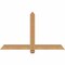Ekena Millwork Eugene Smooth Timber Gable Bracket, Western Red Cedar, 48"W x 28"H x 1 1/2"D x 3 1/2"F, 14/12 Pitch GBW048X28X0204EUG00SWR - alternate 1